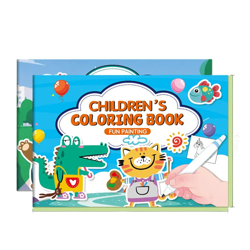 Coloring Book with Cartoon Animals