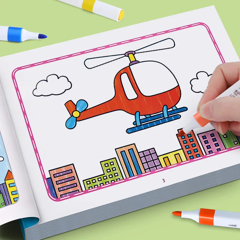 Libro da colorare con animali dei cartoni animati